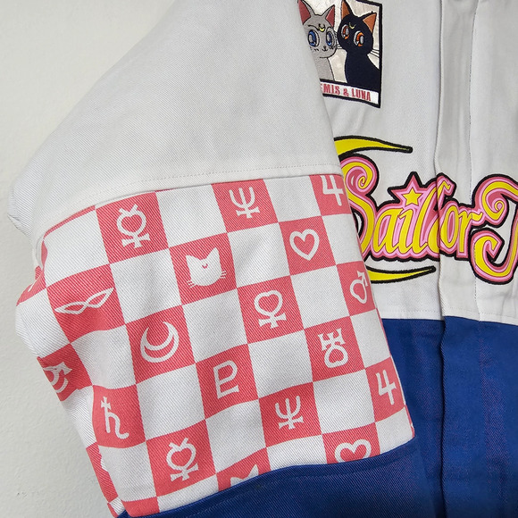 Pretty Guardian Sailor Moon Unisex Racing Jacket Size XL New - Picture 10 of 12